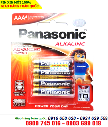 Panasonic LR03T/4B; Pin đũa AAA 1,5V Alkaline Panasonic LR03T/4B _Made in Thailand